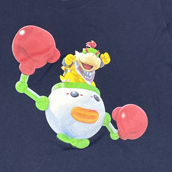 Bowser Jr Shirt Mens Size Medium Blue Super Mario Bros Nintendo Gamer Tee - Picture 2 of 11